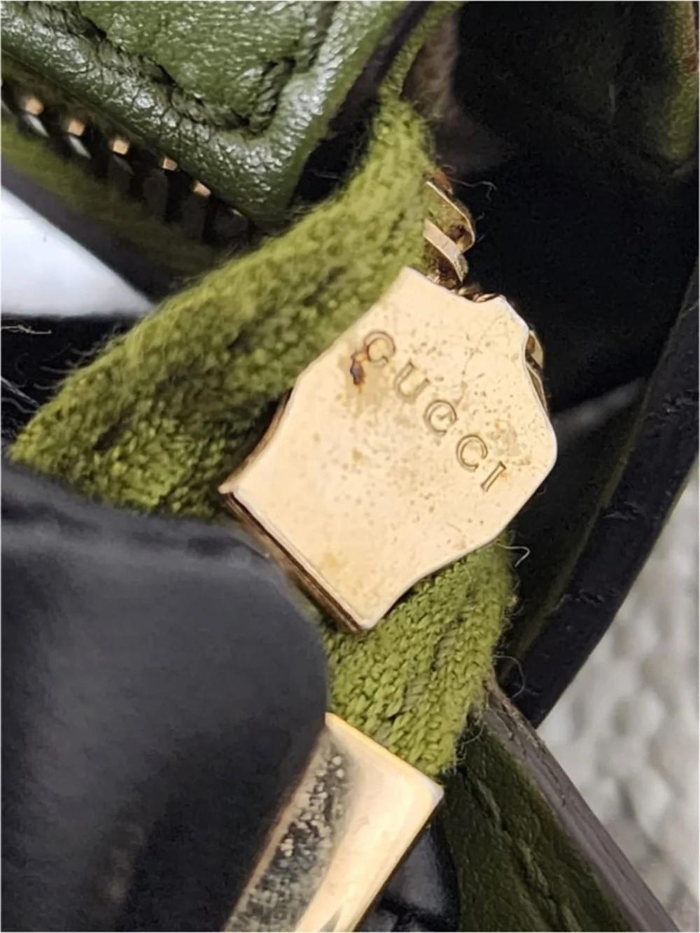Authentic Gucci Microguccima Nice Hobo Bag Green